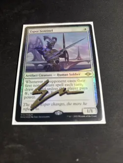 Esper Sentinel Foil- MTG Modern Horizons 2 - Signed by Artist - Image 1