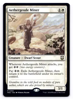 Aethergeode Miner NM Commander: Modern Horizons 3 0163 MTG Regular - Image 1