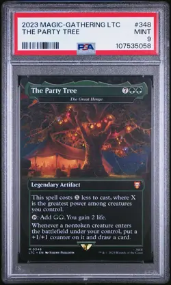2023 MTG TALES OF MIDDLE-EARTH COMMANDER FOIL #348 THE PARTY TREE PSA 9 - Image 1