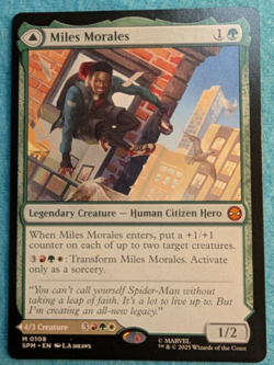 x1 Miles Morales MTG Marvel's Spider-Man Regular - Human Citizen Hero - #108 - Image 2