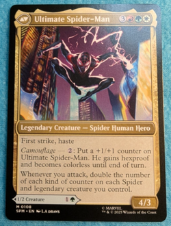 x1 Miles Morales MTG Marvel's Spider-Man Regular - Human Citizen Hero - #108 - Image 3
