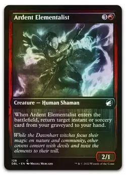 Ardent Elementalist #128 (Foil) (NM) Innistrad Double DBL Magic MTG - Image 1
