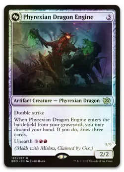 Phyrexian Dragon Engine #163 (Foil) (NM) Brothers' War BRO Magic MTG - Image 1