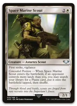 Space Marine Scout #15 (NM) Warhammer 40,000 40K Magic MTG - Image 1