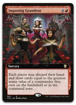 Imposing Grandeur (Extended Art) #62 (NM) Crimson Vow VOC Magic MTG - Image 1