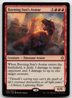 MTG Burning Sun's Avatar R Ixalan 135 LP - Image 1