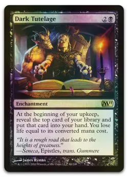 Dark Tutelage #90 (Foil) (NM) Magic 2011 M11 Magic MTG - Image 1