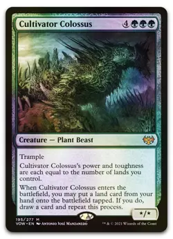 Cultivator Colossus #195 (Foil) (NM) Crimson Vow VOW Magic MTG - Image 1