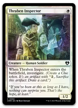 Thraben Inspector #66 (Foil) (NM) Commander Masters CMM Magic MTG - Image 1
