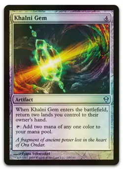 Khalni Gem #205 (Foil) (NM) Zendikar ZEN Magic MTG - Image 1