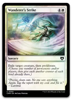 Wanderer's Strike #69 (Foil) (NM) Commander Masters CMM Magic MTG - Image 1
