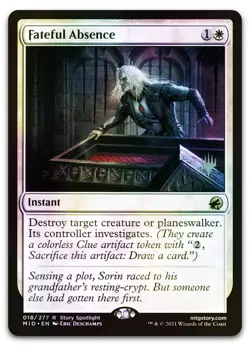 Fateful Absence #18 (Foil) (NM) Midnight Hunt PPMID Magic MTG - Image 1