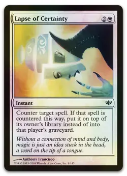 Lapse of Certainty #9 (Foil) (NM) Conflux CON Magic MTG - Image 1