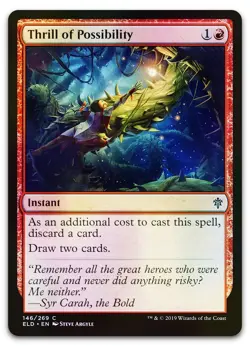 Thrill of Possibility #146 (Foil) (NM) Throne of Eldraine ELD Magic MTG - Image 1