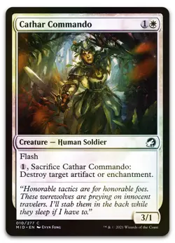 Cathar Commando #10 (Foil) (NM) Midnight Hunt MID Magic MTG - Image 1