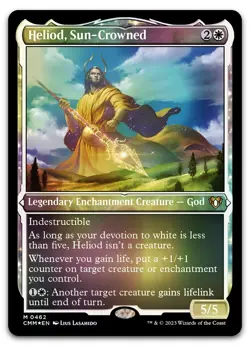 Heliod, Sun-Crowned (Foil Etched) #462 (NM) Commander Masters CMM Magic MTG - Image 1