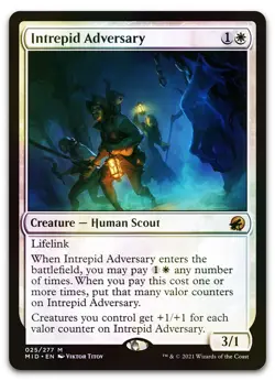 Intrepid Adversary #25 (Foil) (NM) Midnight Hunt MID Magic MTG - Image 1