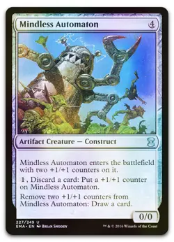 Mindless Automaton #227 (Foil) (NM) Eternal Masters EMA Magic MTG - Image 1