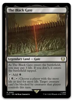 The Black Gate #80 (NM) Lord of the Rings LTC Magic MTG - Image 1