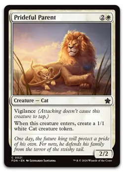 Prideful Parent #21 (NM) Foundations FDN Magic MTG - Image 1