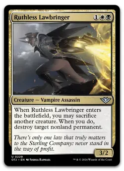 Ruthless Lawbringer #229 (NM) Thunder Junction OTJ Magic MTG - Image 1