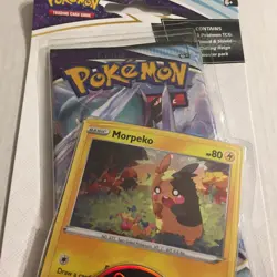 New Pokemon Holo Morpeko Chilling Reign Blister Pack + Coin - Image 3