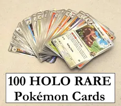 100 Holo Rare Scarlet & Violet Era Pokemon Cards Bulk Lot (NO DUPLICATES) - Image 1