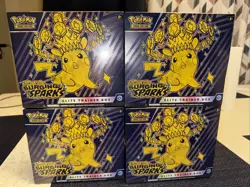 🔥🔥4x Sealed ETB Elite Trainer Boxes Pokemon TCG S&V Surging Sparks Sealed Lot - Image 1