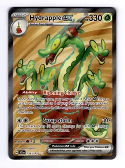 Hydrapple ex - 156/142 Stellar Crown #156 (2024) Ultra Rare Holo NM Pokemon - Image 1