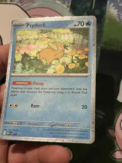 Pokemon Mega Evolution - Psyduck #007 - Black Star Promo with AMAZING SWIRL! - Image 5