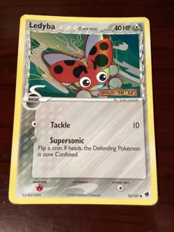 Ledyba 53/101 R Holo Common EX Dragon Frontiers Pokemon Card - Image 1