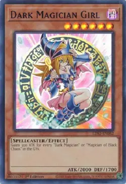 Yugioh - Dark Magician Girl - 1st Edition Ultra Rare Blue NM - Free Holo Card - Image 1