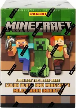 Panini Minecraft Blaster Box - Official Trading Cards, 36 Cards per Box - Image 1