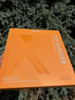 Vault X Neon Neon Orange Exo Tec Zip Binder 12 Pocket Side Loading 480 Cards - Image 2