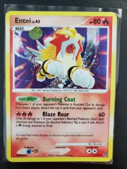 Pokemon Secret Wonders LP Entei SW 4/132 - Rare Collectible Trading Card Game - Image 1