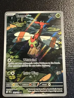 Pokemon TCG Yanma Destined Rivals Full Art Rare Card 183/182 - Image 2