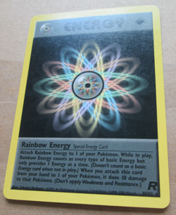 Rainbow Energy 80/82 - 1st Edition Non-Holo WOTC TCG-Team Rocket Pokemon Card - Image 5