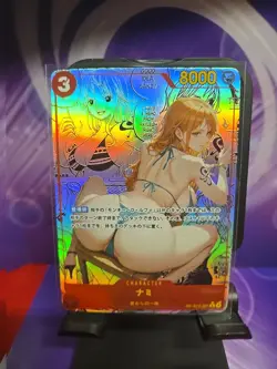 One Piece Nami Sexy Bikini Anime Waifu Girl Lewd Doujin Goddess Art Card TCG FS - Image 2
