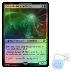 FOIL OMNATH, LOCUS OF MANA Commander Masters Magic MTG MINT CARD - Image 1