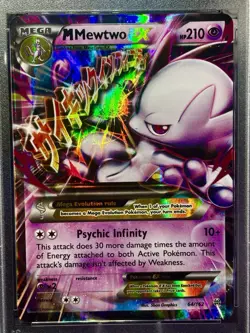 2015 Pokemon XY Breakthrough #64 Mega M Mewtwo EX PSA - 2 Card LOT/M Tyrantar Ex - Image 4