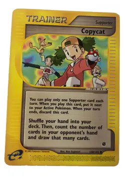 Copycat 138/165 e-Series Expedition Base Set 2002 Light Play LP Pokemon Card - Image 1