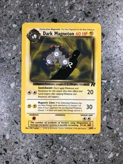 Pokemon TCG Cards Dark Magneton 28/82 Team Rocket Rare NM - Image 1