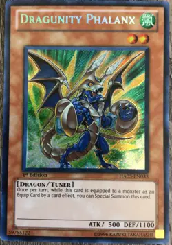 x2 LP Secret Rare 1st Edition Dragunity Phalanx HA03-EN035 Yu-Gi-Oh! Cards - Image 1