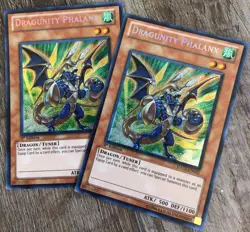 x2 LP Secret Rare 1st Edition Dragunity Phalanx HA03-EN035 Yu-Gi-Oh! Cards - Image 2