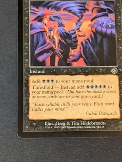 MTG - 1x Cabal Ritual - Torment - NM/LP = Vintage - Black - Magic The Gathering - Image 4