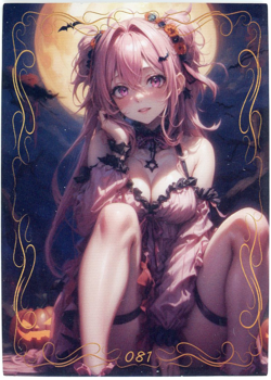 ❤SPICY HALLOWEEN GIRL - Goddess Story ANIME WAIFU Card - PEACH BLOSSOM BEAM 081 - Image 1