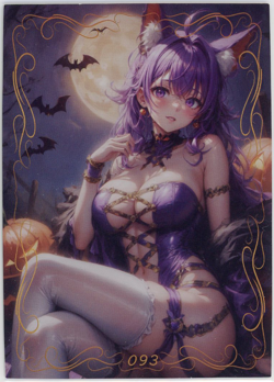 ❤SPICY HALLOWEEN GIRL - Goddess Story ANIME WAIFU Card - PEACH BLOSSOM BEAM 093 - Image 1