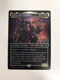 Kroxa and Kunoros Foil Showcase Borderless MTG Magic Gathering Card NM Mint MOM - Image 1