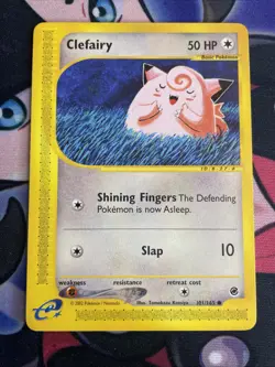 Pokemon Clefairy - Expedition 101/165 Tomokazu Komiya Pokemon Card LP Vintage - Image 1