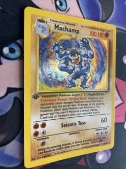 Pokemon TCG Machamp Holo Rare 1st Edition Base Set, Card 8/102, LP Condition - Image 3